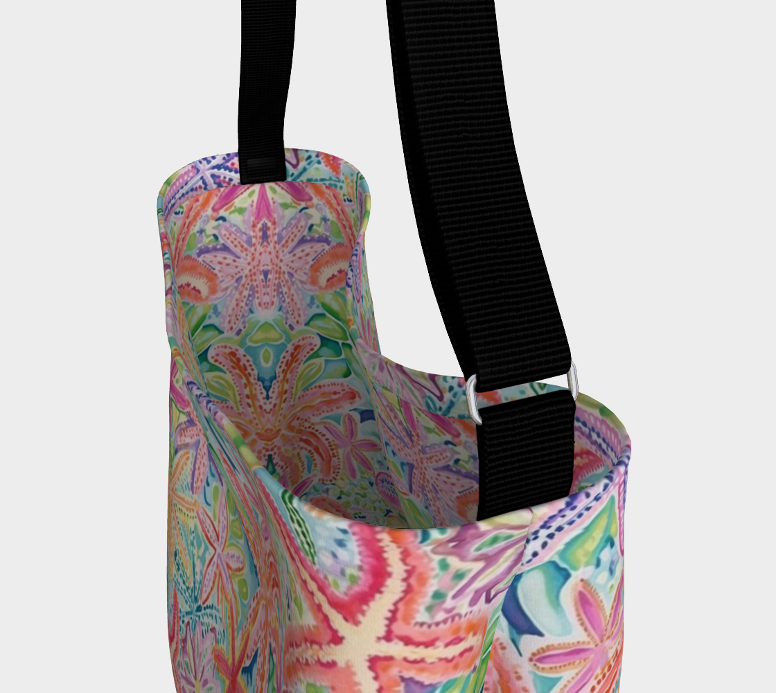 Multi Colored Starfish Day Tote