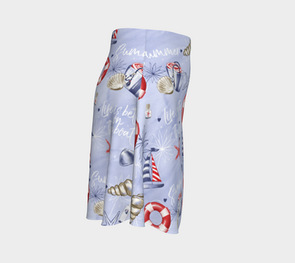 Life is Better on the Boat Flared Skirt 251