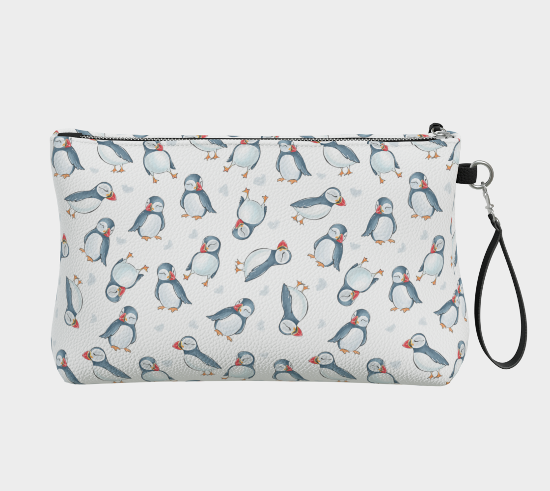 687 Puffin Vegan Leather Clutch Purse