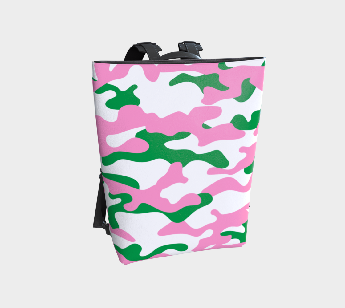 Pink Green Camo  Backpack