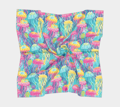 Jellyfish Square Scarf