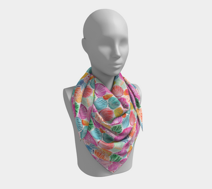 Colorful Shells Square Scarf 175