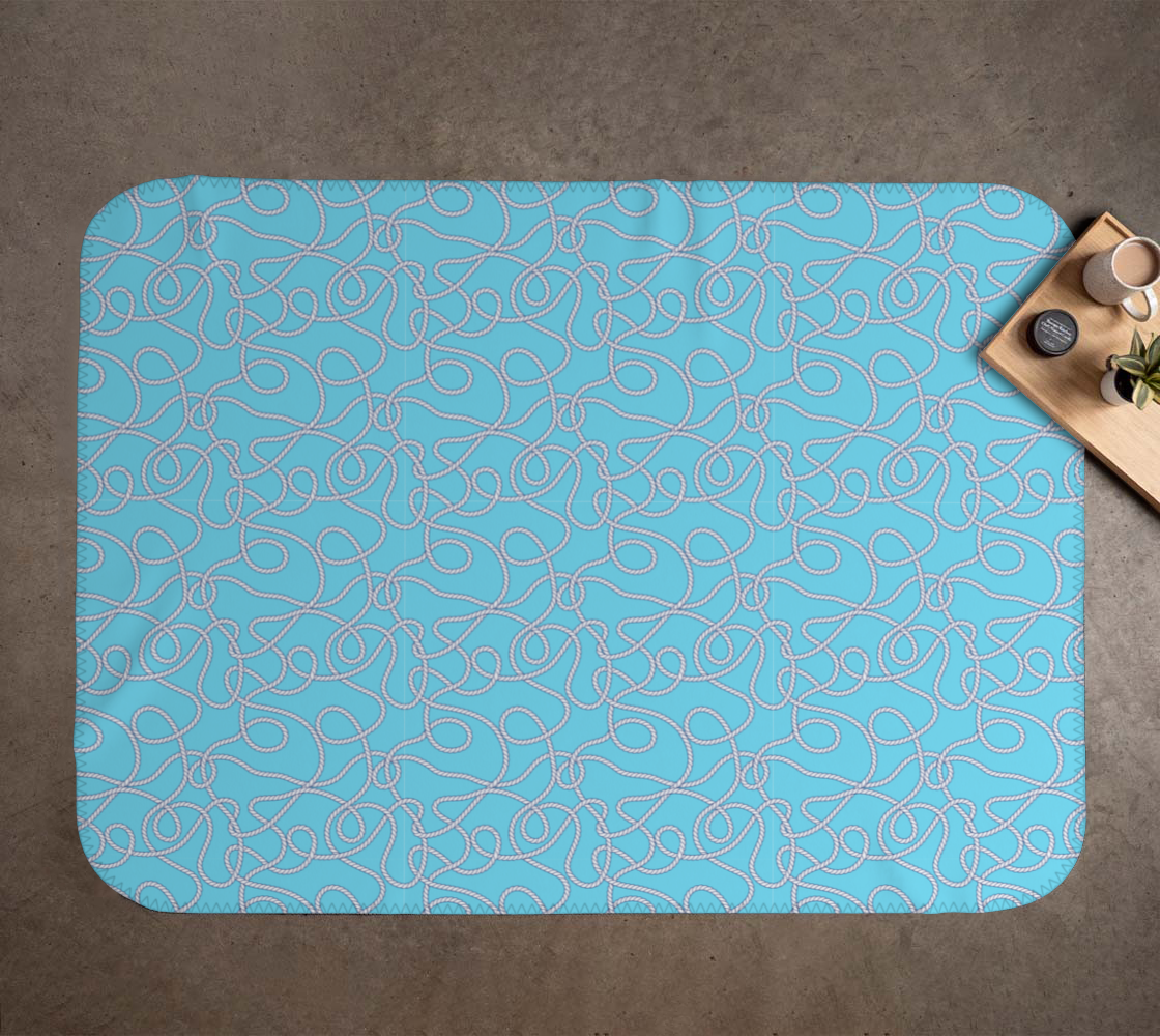 Blue with Rope Blanket