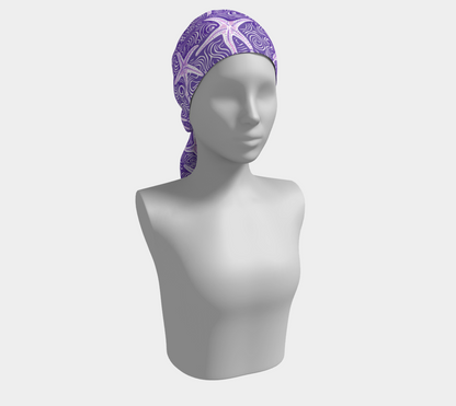 Purple Starfish Long Scarf 273