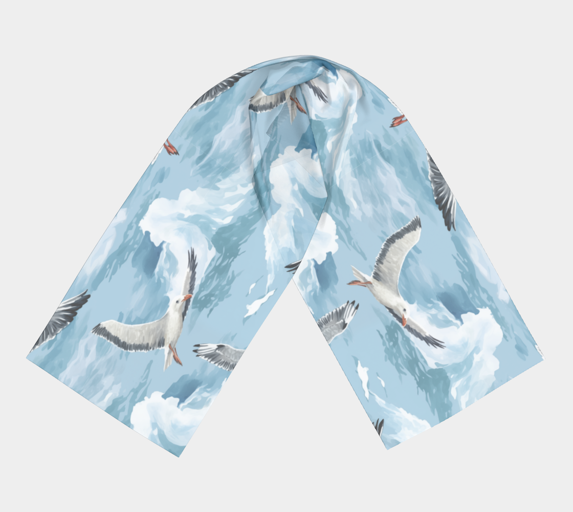 Seagull Long Scarf