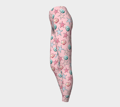 Pink Shells Leggings