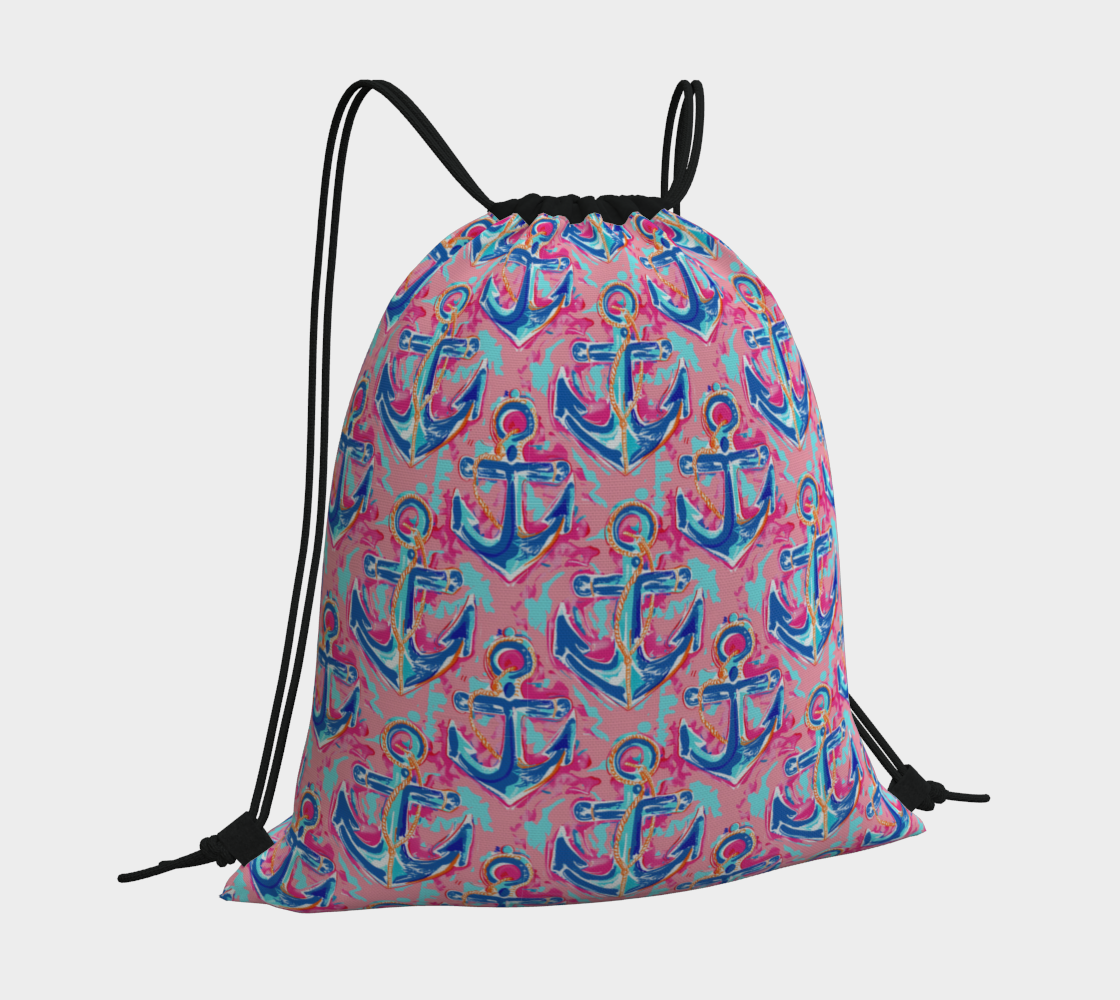 Anchors Drawstring Bag