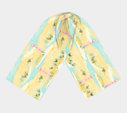 Lighthouse Land and Water Long Scarf
