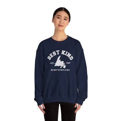"Best Kind" Map Newfinese Crewneck Sweatshirt