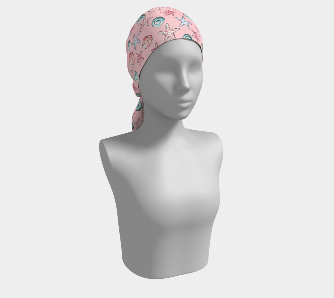 Pink Shells Long Scarf