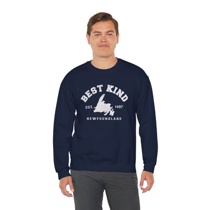 "Best Kind" Map Newfinese Crewneck Sweatshirt
