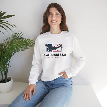 Newfoundland Whale Flag Sweatshirt