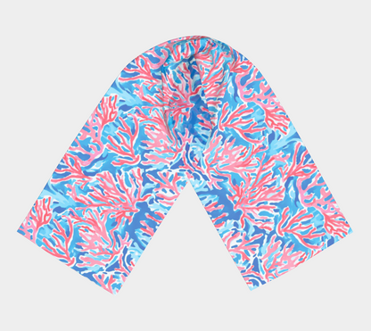 Sea Coral 2 Long Scarf