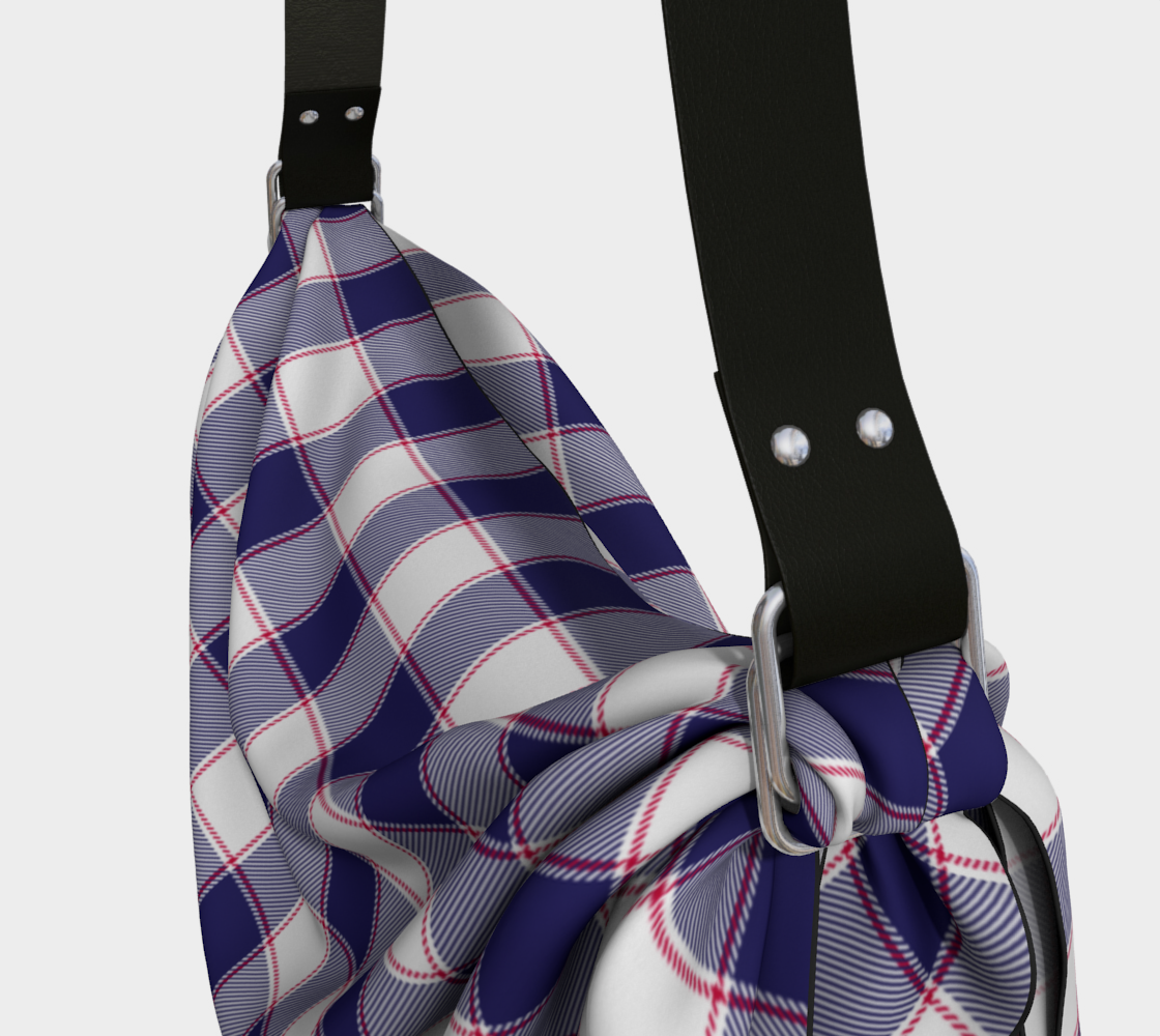 Blue w Red Origami Tote