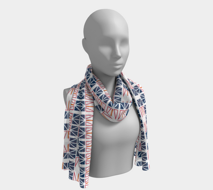 Red, Yellow, Blue Flag long scarf