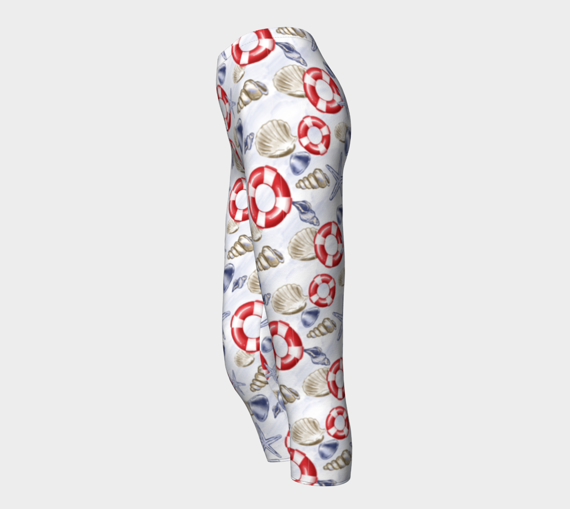 Nautical Watercolor Capris