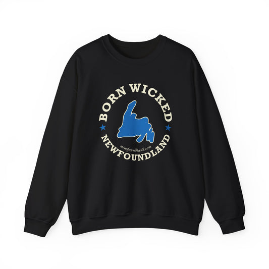 "Born Wicked" Blue Map Sweatshirt