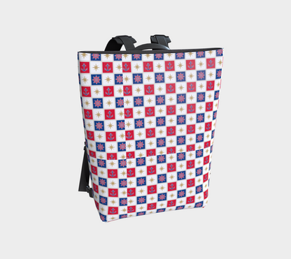 Anchor and Compass Cubes Backpack