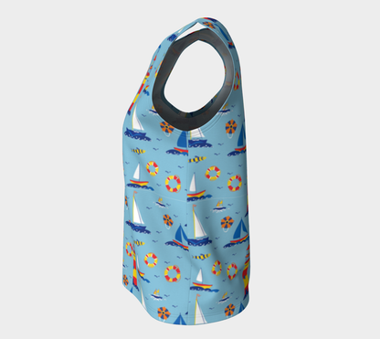 Cute Lighthouse Ocean Loose Tank top