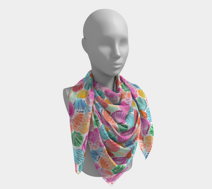 Colorful Shells Square Scarf 175