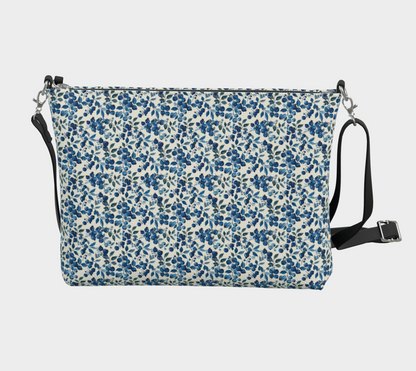 Blueberries Vegan Leather Crossbody Purse