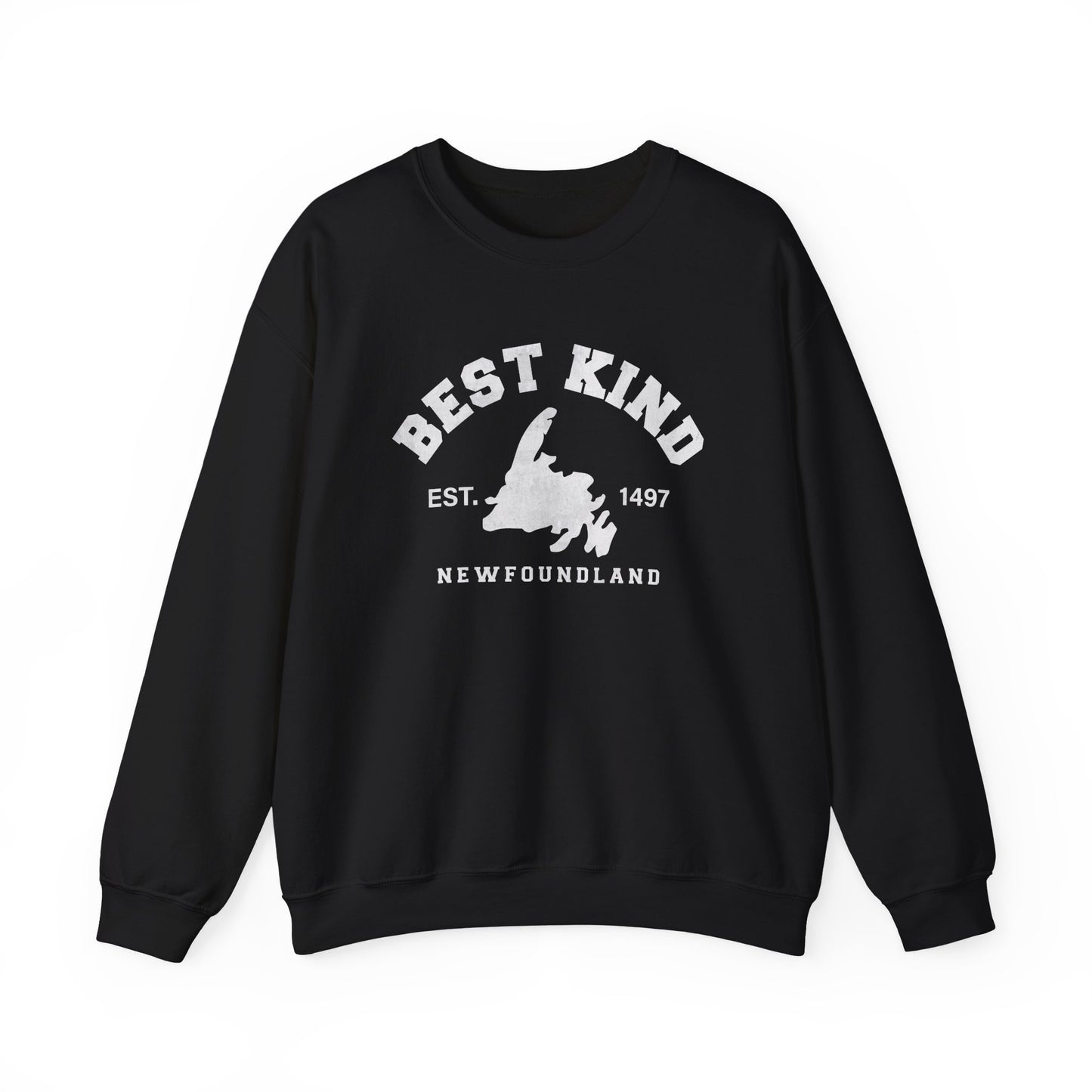 "Best Kind" Map Newfinese Crewneck Sweatshirt