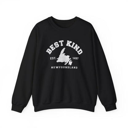 "Best Kind" Map Newfinese Crewneck Sweatshirt