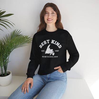 "Best Kind" Map Newfinese Crewneck Sweatshirt