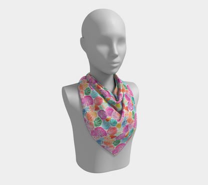Colorful Shells Square Scarf 175