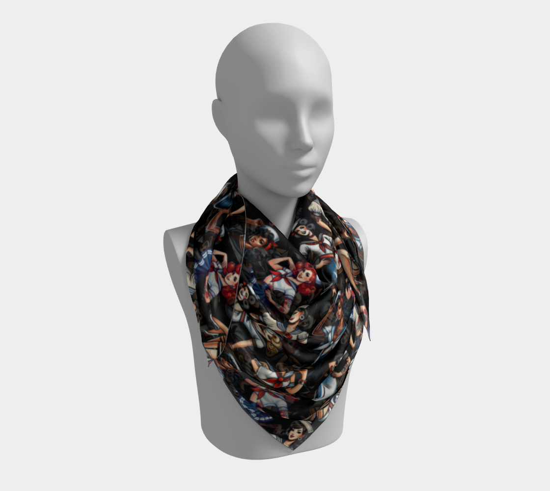 Sailor Girl Square Scarf