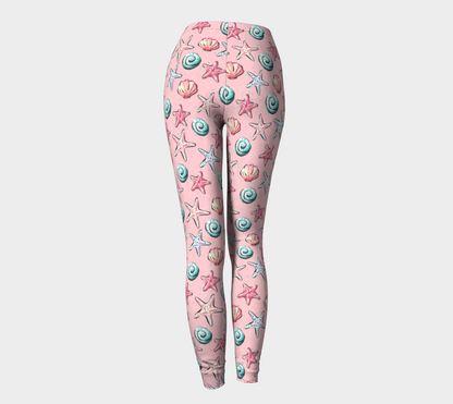 Pink Shells Leggings