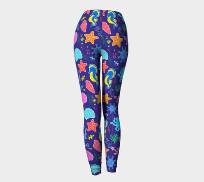 Royal Blue Under the Sea Leggings 247