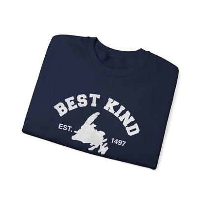 "Best Kind" Map Newfinese Crewneck Sweatshirt