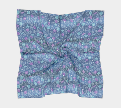 Blue Shells Square Scarf 169
