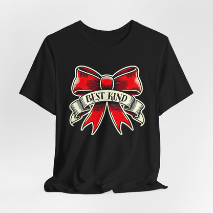 Best Kind Bow Tattoo Style T-Shirt