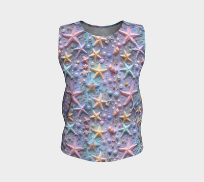 Lilac Starfish Loose Tank Top