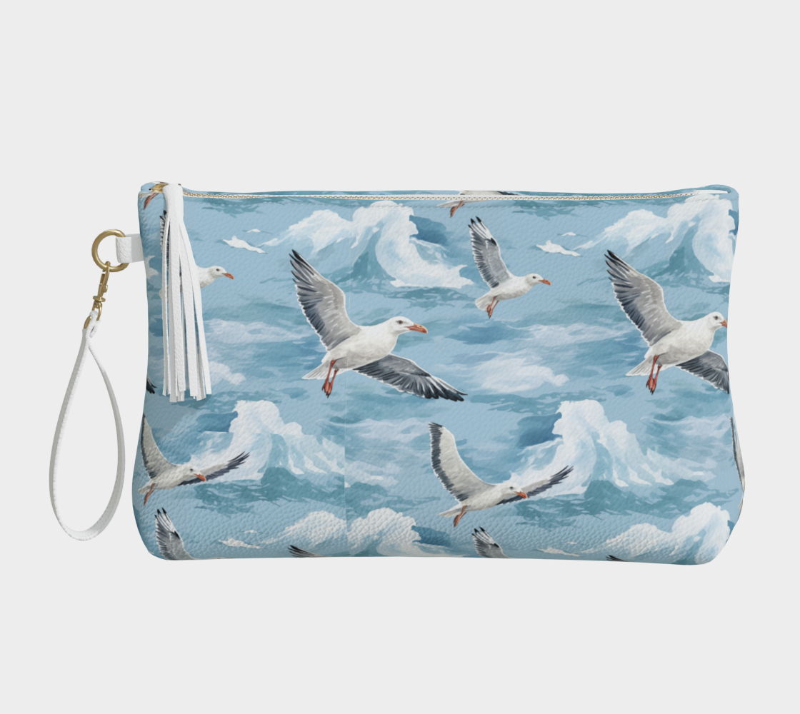 Seagull Vegan Leather Makeup Bag