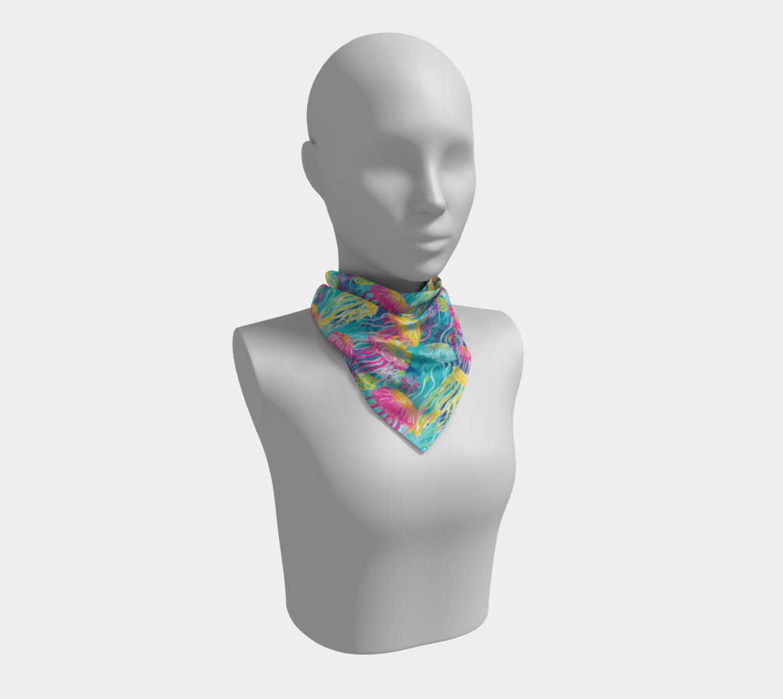 Jellyfish Square Scarf
