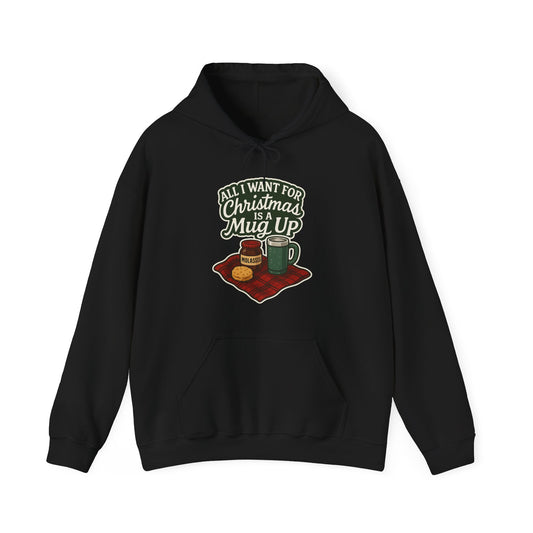 "All I Want for Christmas"Mug Up" Hoodie - Black