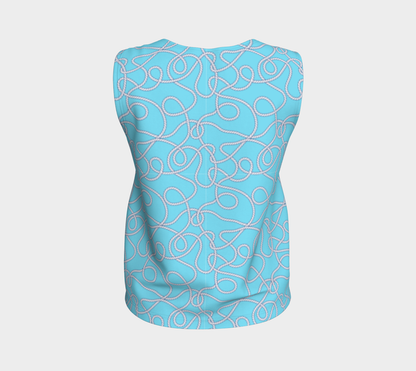 Blue w/Rope Loose Tank Top 277