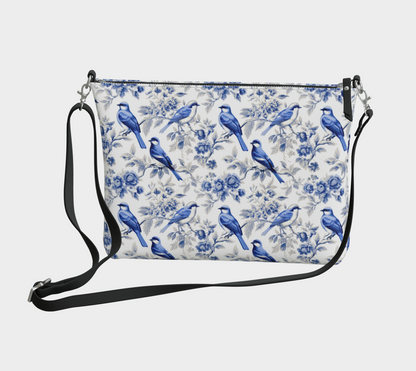 Bird Toile Crossbody Bag