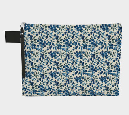 Blueberries Vegan Zipper Carry-all