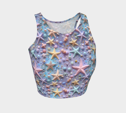 Lavender Starfish Athletic Crop Top 488