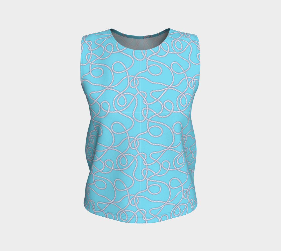 Blue w/Rope Loose Tank Top 277