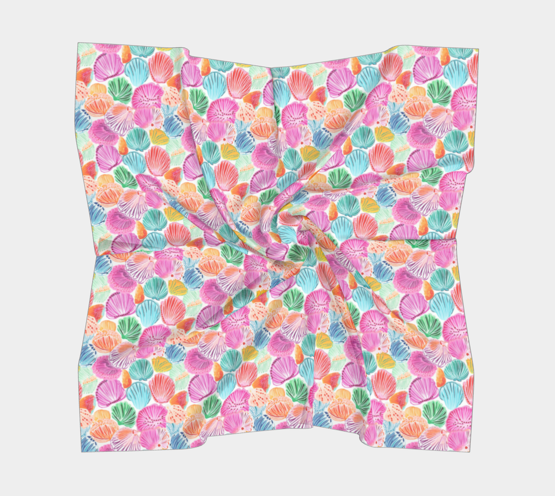 Colorful Shells Square Scarf 175