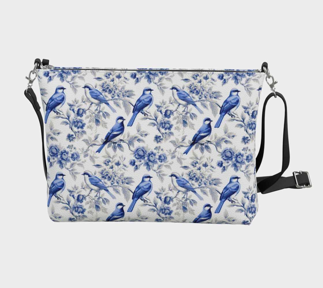 Bird Toile Crossbody Bag