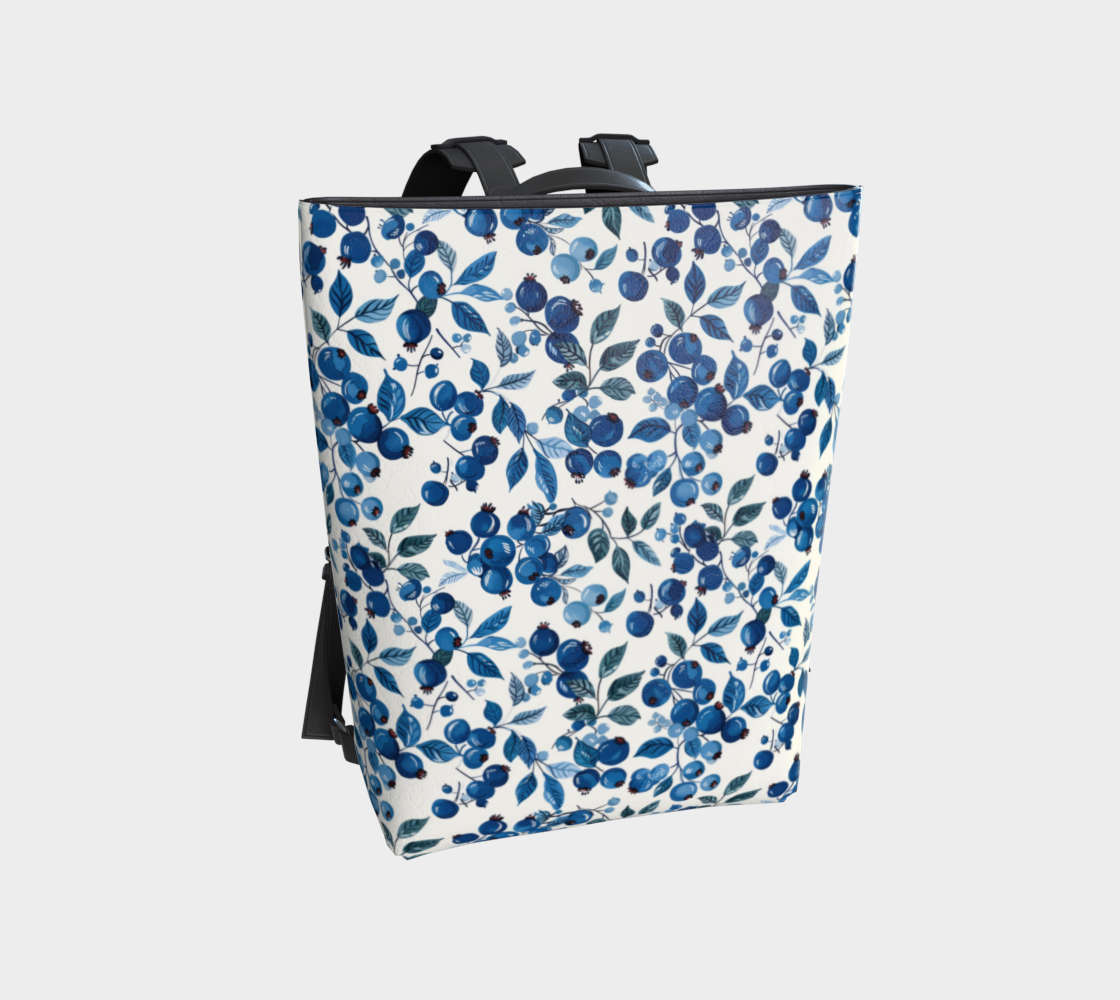 Blueberry Vegan Leather Backpack