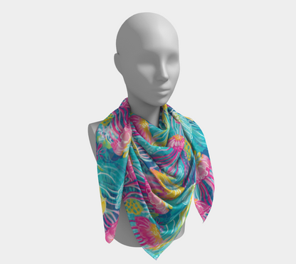 Jellyfish Square Scarf
