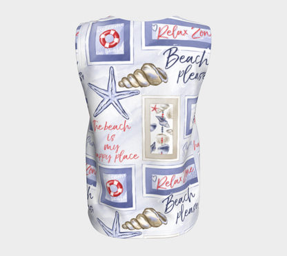 Beach Signs Loose Tank Top
