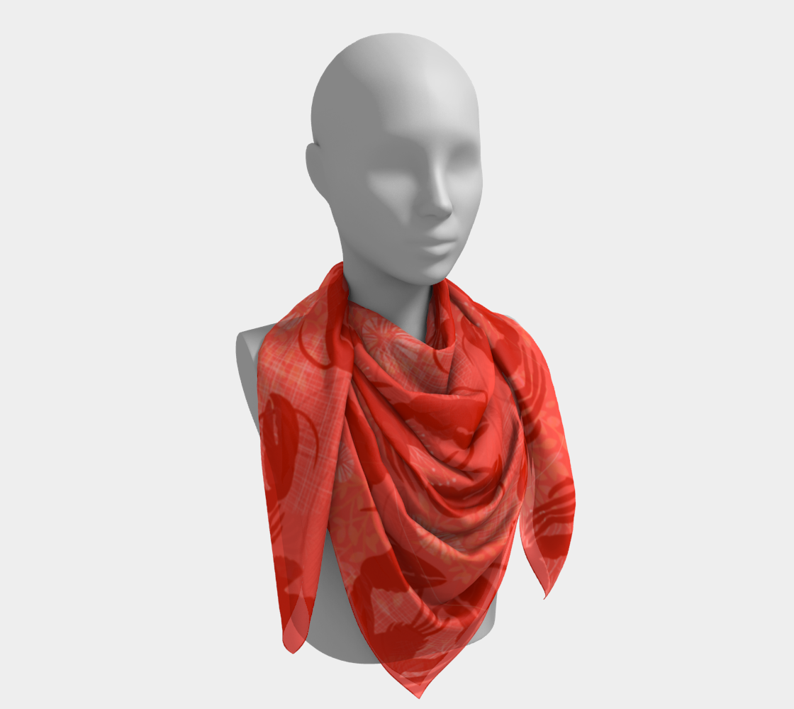 Red Lobster Scarf 132